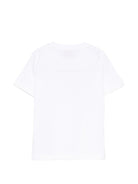 T-shirt per bambino Paul & Shark Kids bianca con logo dorato sul davanti - Rubino Kids