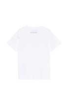 T-shirt per bambino Paul & Shark Kids bianca con ricamo squalo sul davanti - Rubino Kids