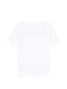 T-shirt per bambino Paul & Shark Kids bianca con stampa squalo sul davanti - Rubino Kids