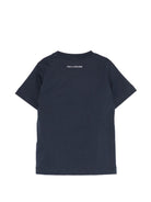 T-shirt per bambino Paul & Shark Kids blu con dettaglio squalo sul davanti - Rubino Kids