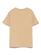 T-shirt per bambino Polo Ralph Lauren Kids beige con logo sul davanti - Rubino Kids