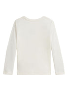 T-shirt per bambino Polo Ralph Lauren Kids bianca con grafica con logo - Rubino Kids