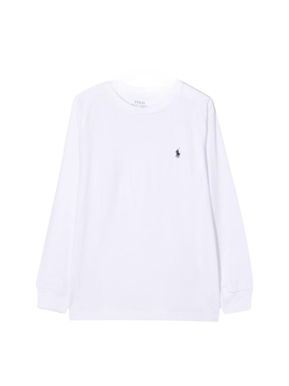 T-shirt per bambino Polo Ralph Lauren Kids bianca con motivo Polo Pony - Rubino Kids