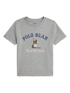 T-shirt per bambino Polo Ralph Lauren Kids grigia con motivo Polo Bear - Rubino Kids