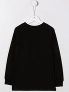 T-shirt per bambino Polo Ralph Lauren Kids nera con caratteristico motivo Polo Pony - Rubino Kids