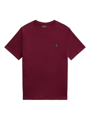 Ralph Lauren Kids Red T-Shirt with Embroidered Logo