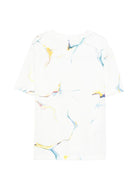 T-shirt per bambino Stella McCartney Kids bianca con dettagli grafici - Rubino Kids