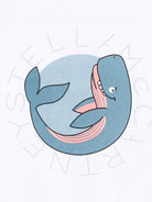 T-shirt per bambino Stella McCartney Kids bianca con stampa balena - Rubino Kids