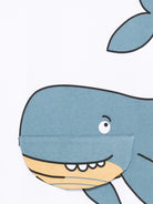 T-shirt per bambino Stella McCartney Kids bianca con stampa balena - Rubino Kids