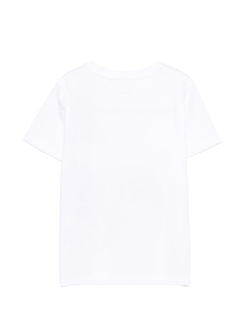 T-shirt per bambino Stella McCartney Kids bianca con stampa balena - Rubino Kids