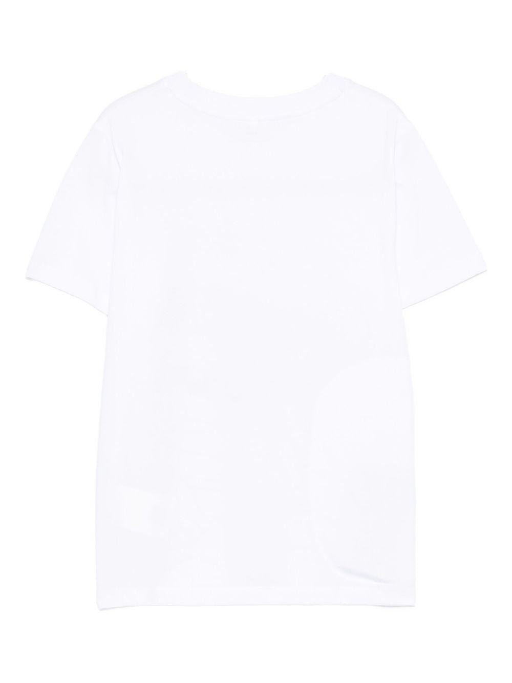 T-shirt per bambino Stella McCartney Kids bianca con stampa mummia - Rubino Kids