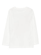 T-shirt per bambino Stella McCartney Kids bianco con stampa scoiattolo - Rubino Kids
