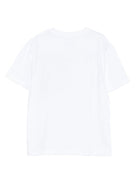 T-shirt per bambino Stella McCartney Kids bianco con tasca applicata - Rubino Kids