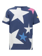 T-shirt per bambino Stella McCartney Kids blu con stampa a stella - Rubino Kids