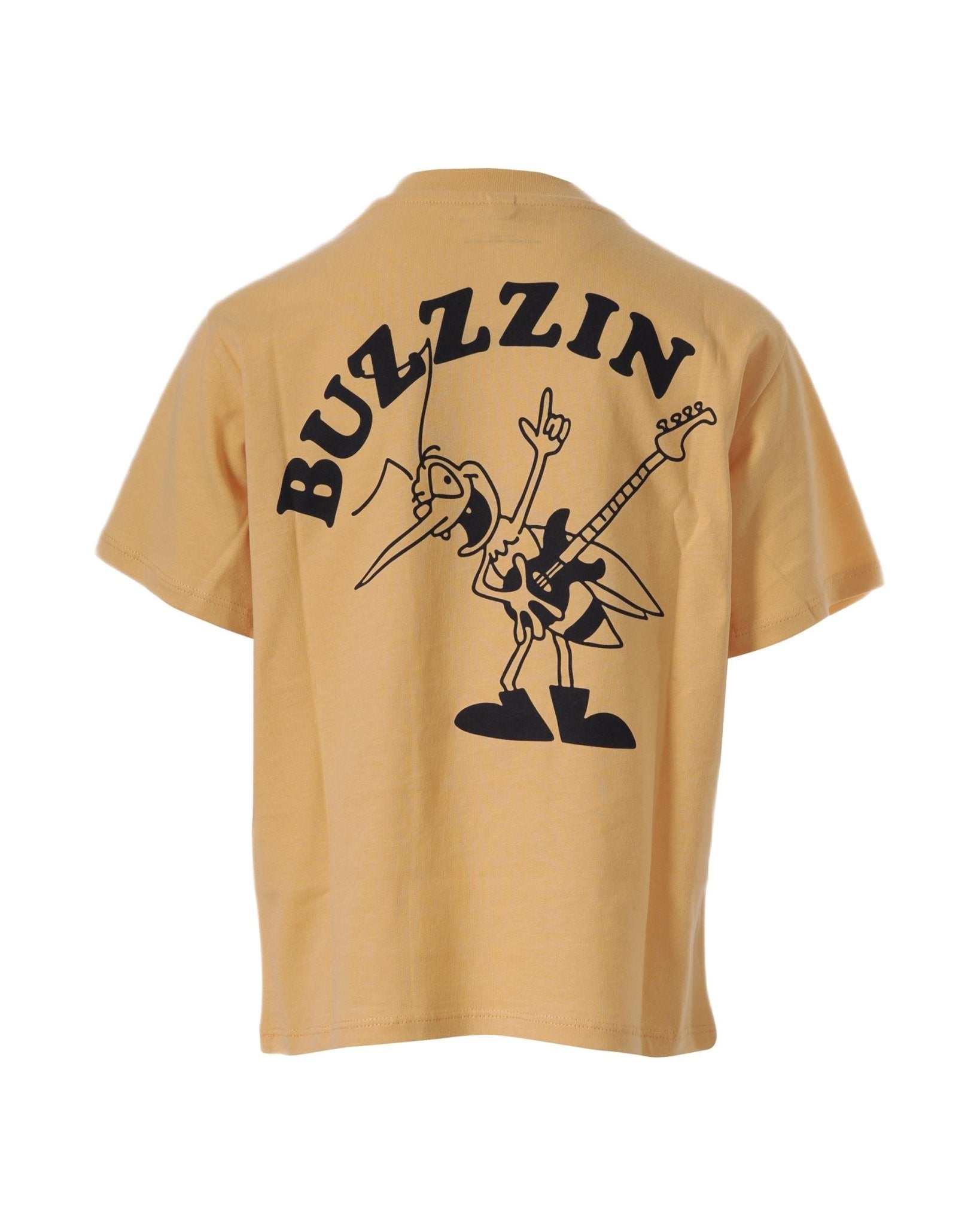 T-shirt per bambino Stella McCartney Kids giallo con scritta "Stella McCartney" sul davanti - Rubino Kids