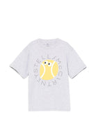 T-shirt per bambino Stella McCartney Kids grigia con stampa grafica - Rubino Kids