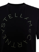 T-shirt per bambino Stella McCartney Kids nera con stampa - Rubino Kids