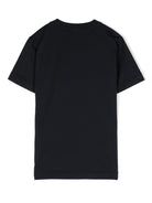 T-shirt per bambino Stone Island Junior blu con caratteristico motivo Compass - Rubino Kids