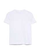 T-shirt per bambino Stone Island Kids bianca a girocollo - Rubino Kids