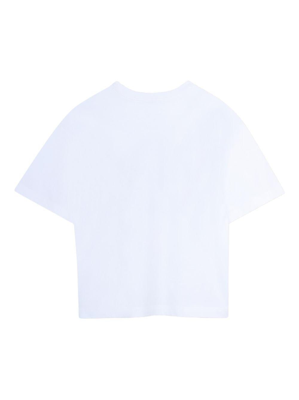 T-shirt per bambino The Marc Jacobs Kids bianca con stampa grafica - Rubino Kids
