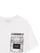 T-shirt per bambino The Marc Jacobs Kids bianca con stampa grafica sul davanti - Rubino Kids
