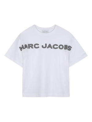T-shirt per bambino The Marc Jacobs Kids bianca con stampa logo