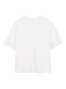 T-shirt per bambino The Marc Jacobs Kids bianco con logo sul davanti - Rubino Kids