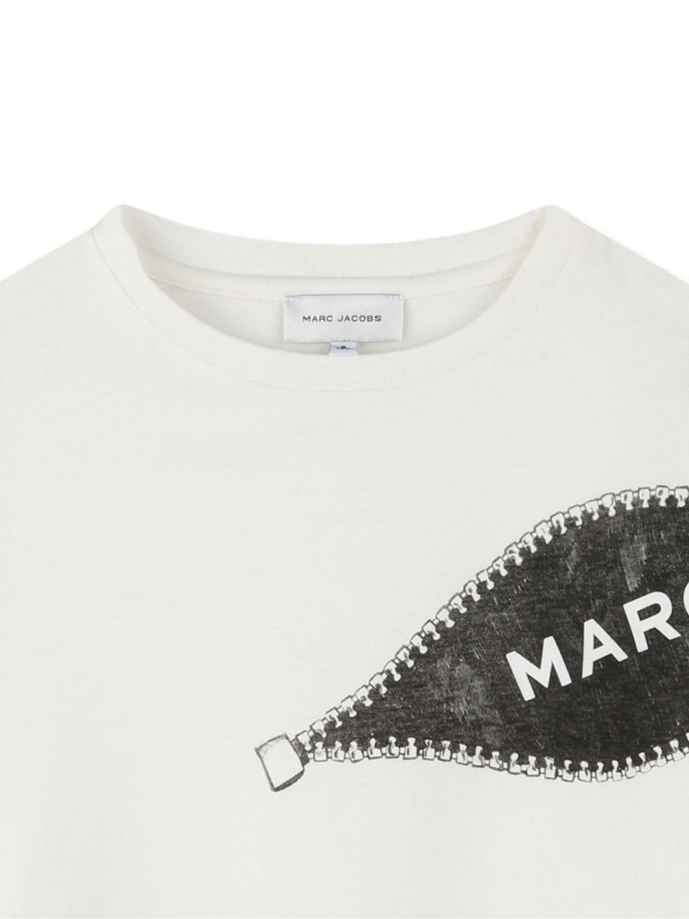 T-shirt per bambino The Marc Jacobs Kids bianco con stampa grafica - Rubino Kids