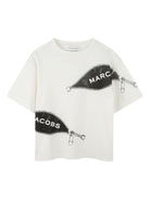 T-shirt per bambino The Marc Jacobs Kids bianco con stampa grafica - Rubino Kids