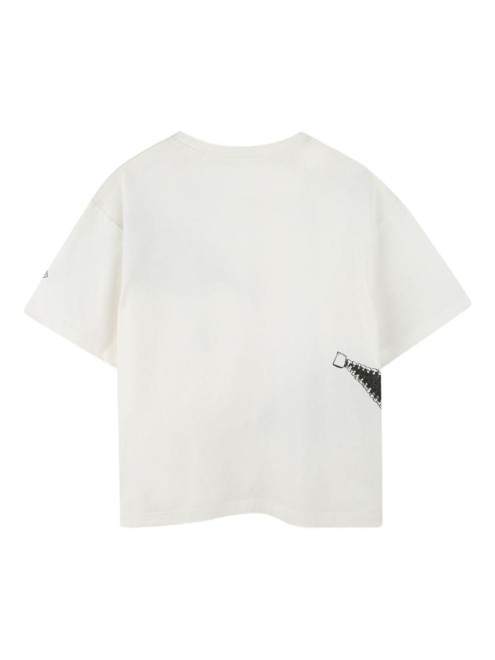 T-shirt per bambino The Marc Jacobs Kids bianco con stampa grafica - Rubino Kids