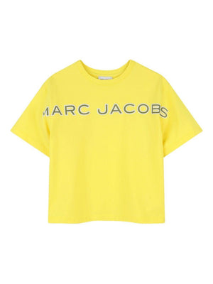 T-shirt per bambino The Marc Jacobs Kids gialla con stampa logo