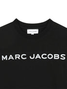 T-shirt per bambino The Marc Jacobs Kids nero con logo sul davanti - Rubino Kids