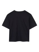 T-shirt per bambino The Marc Jacobs Kids nero con logo sul davanti - Rubino Kids