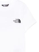 T-shirt per bambino The North Face Kids bianca con dettaglio logo - Rubino Kids