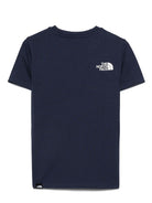 T-shirt per bambino The North Face Kids blu con dettaglio logo - Rubino Kids
