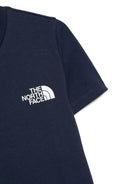 T-shirt per bambino The North Face Kids blu con dettaglio logo - Rubino Kids