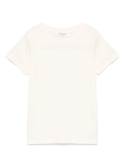 T-shirt per bambino TRUSSARDI JUNIOR beige con logo floccato - Rubino Kids