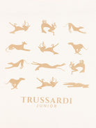 T-shirt per bambino TRUSSARDI JUNIOR beige con stampa grafica - Rubino Kids
