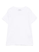 T-shirt per bambino Trussardi Junior bianco con maniche corte - Rubino Kids