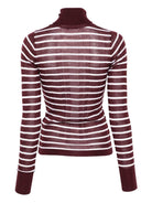 T-shirt per donna ALYSI viola con collo alto - Rubino Kids