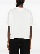 T-shirt per donna The New Society bianca con logo ricamato - Rubino Kids