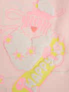 T-shirt per neonata Billieblush rosa con stampa in rilievo - Rubino Kids