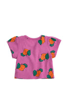 T-shirt per neonata Bobo Choses fucsia con stampa grafica rapa - Rubino Kids