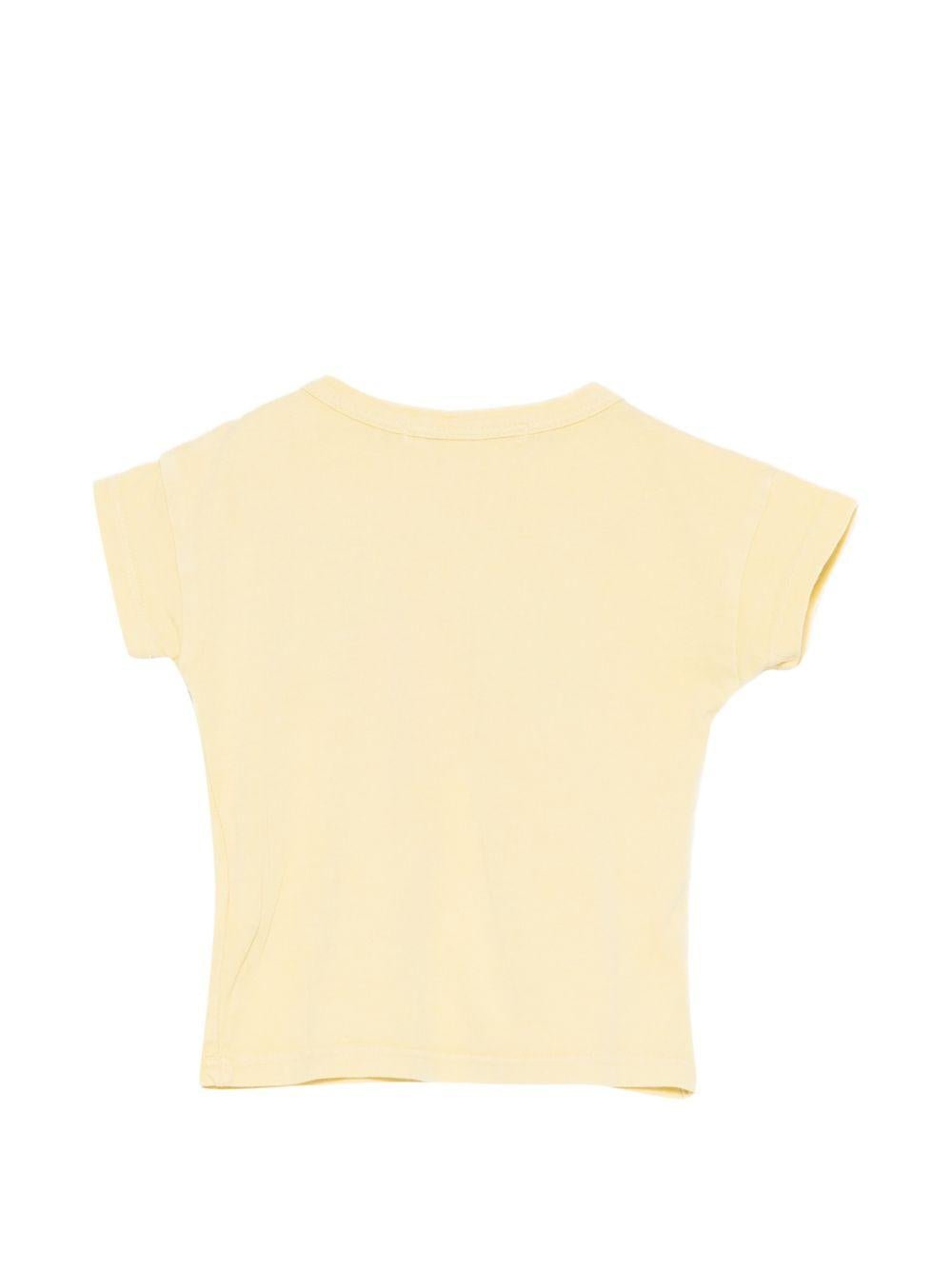 T-shirt per neonata Bobo Choses gialla con stampa grafica rapa - Rubino Kids