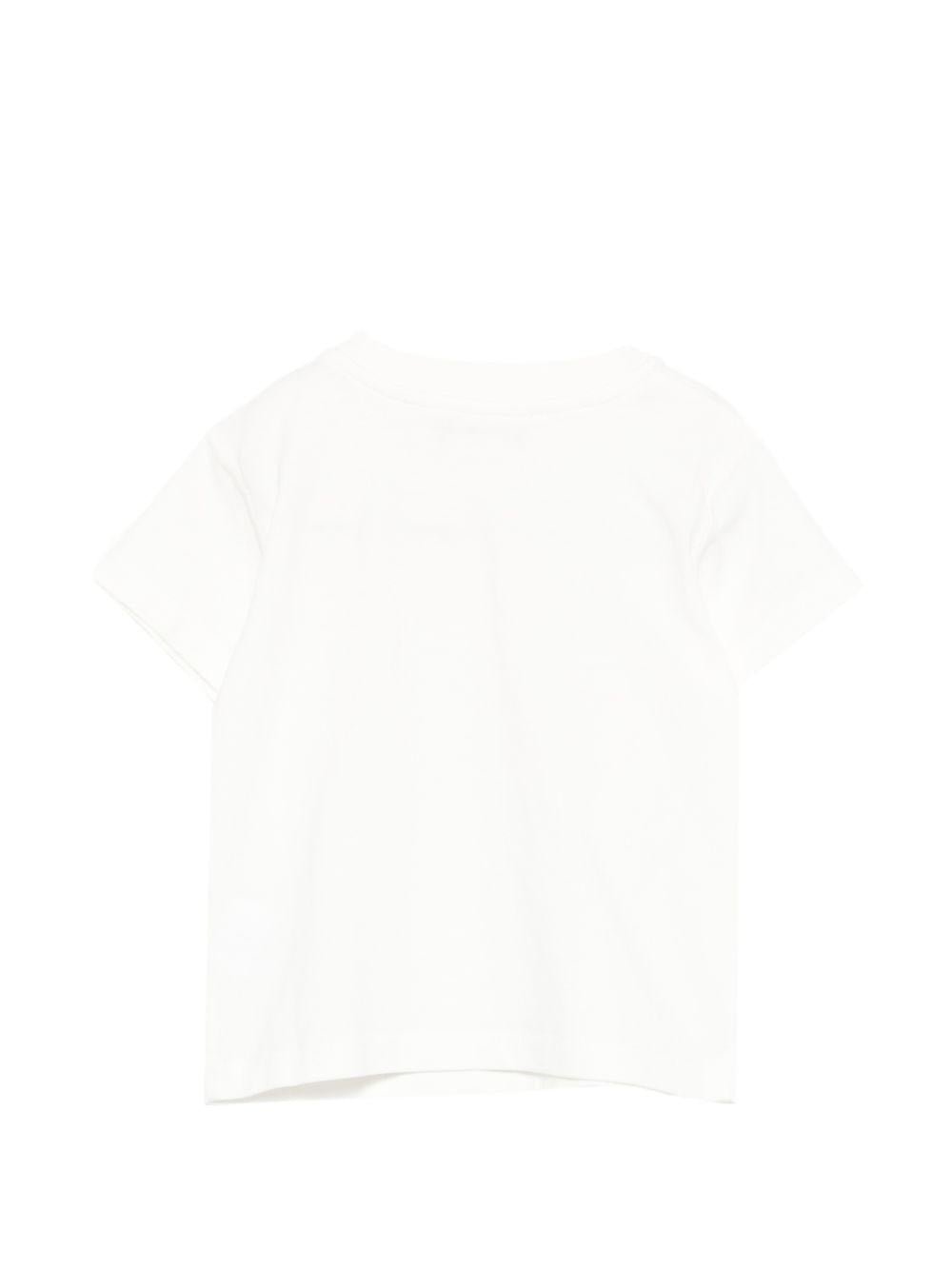 T-shirt per neonata Bonpoint bianca con stampa ciliegie sul davanti - Rubino Kids