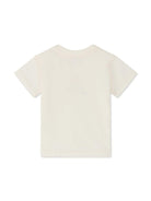 T-shirt per neonata Bonpoint Dom bianco con stampa sul davanti - Rubino Kids
