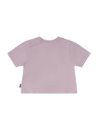 T-shirt per neonata Burberry Kids rosa con logo Equestrian Knight - Rubino Kids