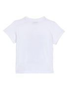 T-shirt per neonata Dolce & Gabbana Kids bianco a fiori - Rubino Kids