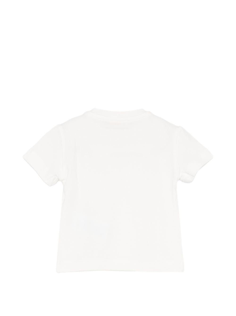 T-shirt per neonata Elisabetta Franchi La Mia Bambina bianca con dettaglio logo - Rubino Kids