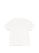 T-shirt per neonata Elisabetta Franchi La Mia Bambina bianca con dettaglio logo - Rubino Kids
